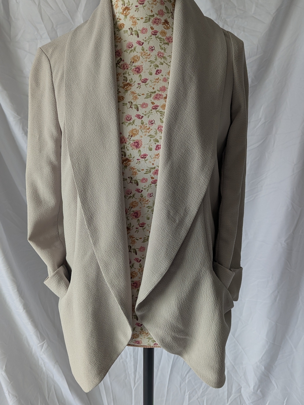 Wilfred Open-Front Light Taupe Jacket for Women Size 4